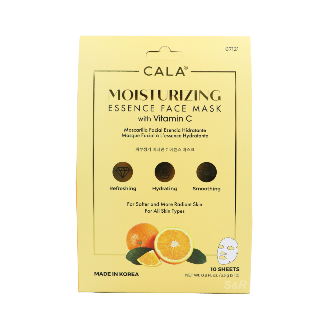 Cala Moisturizing Essence Face Mask with Vitamin C 10 sheets